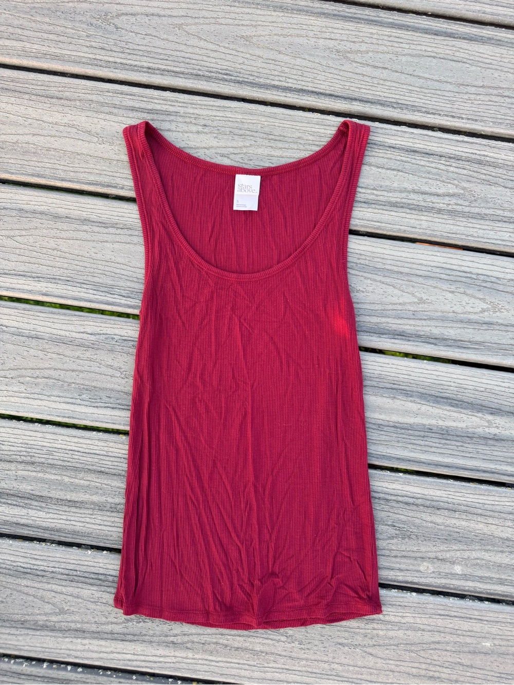 Women’s Ribbed Tank Top - Red